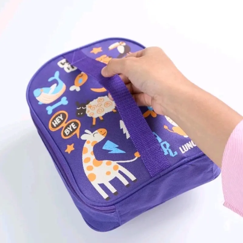 Tas Bekal Anak Kotak Makan LUNCH BAG SET OF 4 PCS Kano tas bekal anak laki laki astronot 8