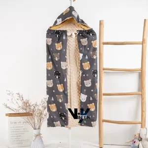 Selimut Blanket On The Go Bayi Premium motif 6 in 1 lembut dengan klip penjepit