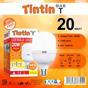 (Paket 10pcs) Lampu Led 20watt Murah / Lampu Led Capsule 20watt Murah Meriah TinTin