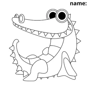 buaya drawing, untuk mengenalkan anak nama nama hewan