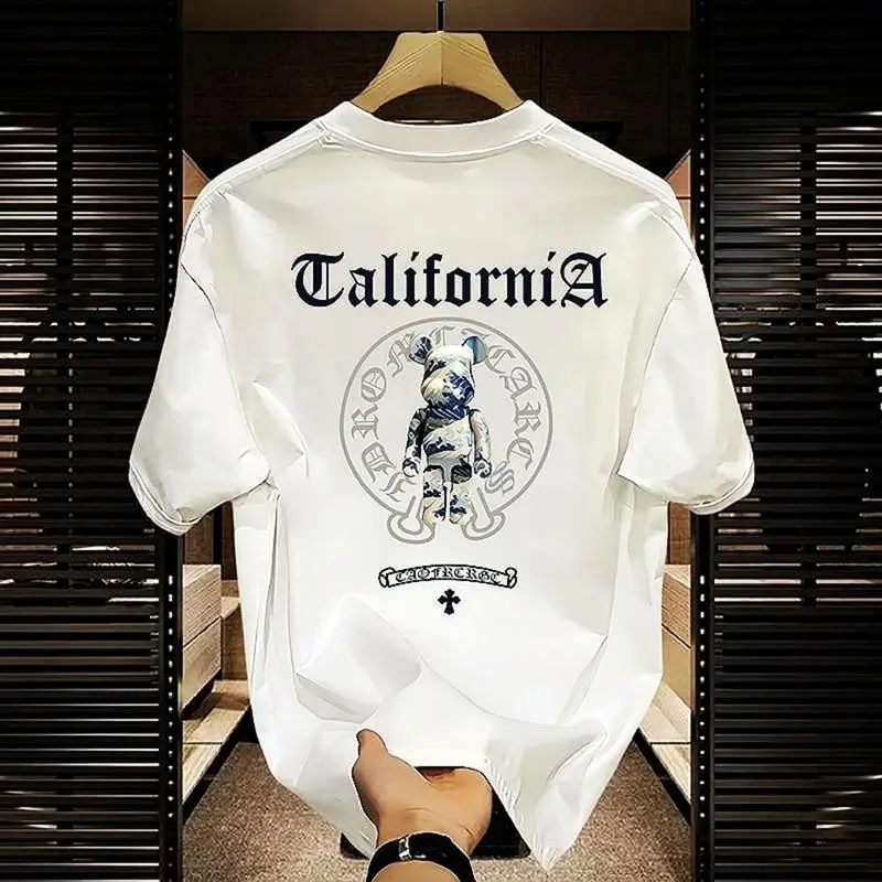 Kaos Pria Model Jalanan Katun Retro Panjang Simple - Bahan Katun Berkualitas Tinggi - High, Soft - Atasan, Light - Distro, Polos