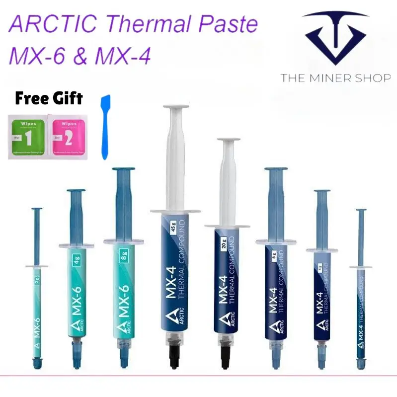 Arctic MX6 MX5 MX4 Premium Thermal Paste For All CPU GPU Cooler