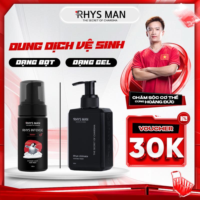  Bọt vệ sinh - Dung dịch vệ sinh nam RHYS MAN Dưỡng Thể Dưỡng Thể 