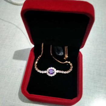 Product Review of OS1-B15 Gelang Bracelet Perhiasan Wanita Fashion Tangan Bangle Couple Pasangan Wanita High Quality Grade VVS1 5A Store Anti Karat Luntur Berubah Garansi 1 Tahun B15 from B**a 0