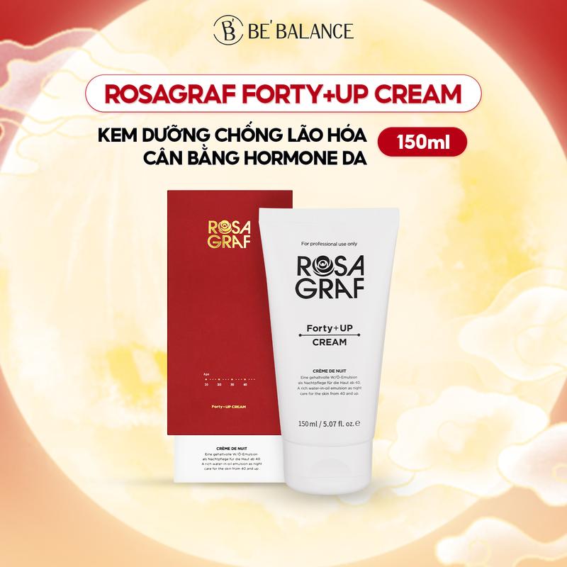 [DEAL HƯ VỎ - DUY NHẤT TRONG LIVE - DATE T6/2026] (R01) Kem Dưỡng Be'Balance ROSA GRAF FORTY UP CREAM Cao Cấp Hỗ Trợ Cải Thiện và Căng Bóng Da 150ml