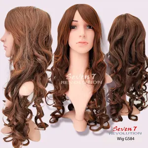 Wig/ Rambut Palsu Panjang Curly Natural (G584)