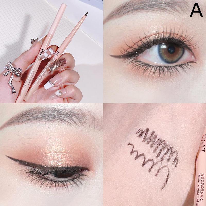 Product Introduction of 5 Colors Matte Eyeliner Gel Pen/ Waterproof Lasting Eyeliner Red Smooth Women Black Eyes K9J4 29