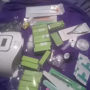 [PROMO 17 KUTEK GEL] Paket Nail Art Pro eksklusif UV Gel paket usaha Nailart Lengkap Kutek Lampu UV Manicure Pedicure