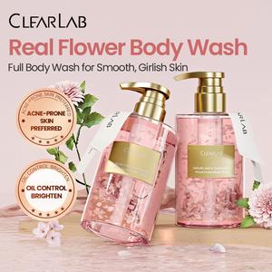 CLearLab Petal Nicotinamide & Salicylic Acid Brightening & Acne-Fighting Body Wash shower gel sabun putihkan kulit whitening soap