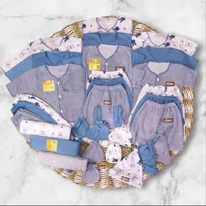 30 Pcs Baju Celana Bayi Baru Lahir Paket Newborn Laki-laki Perempuan Katun SNI Parsel