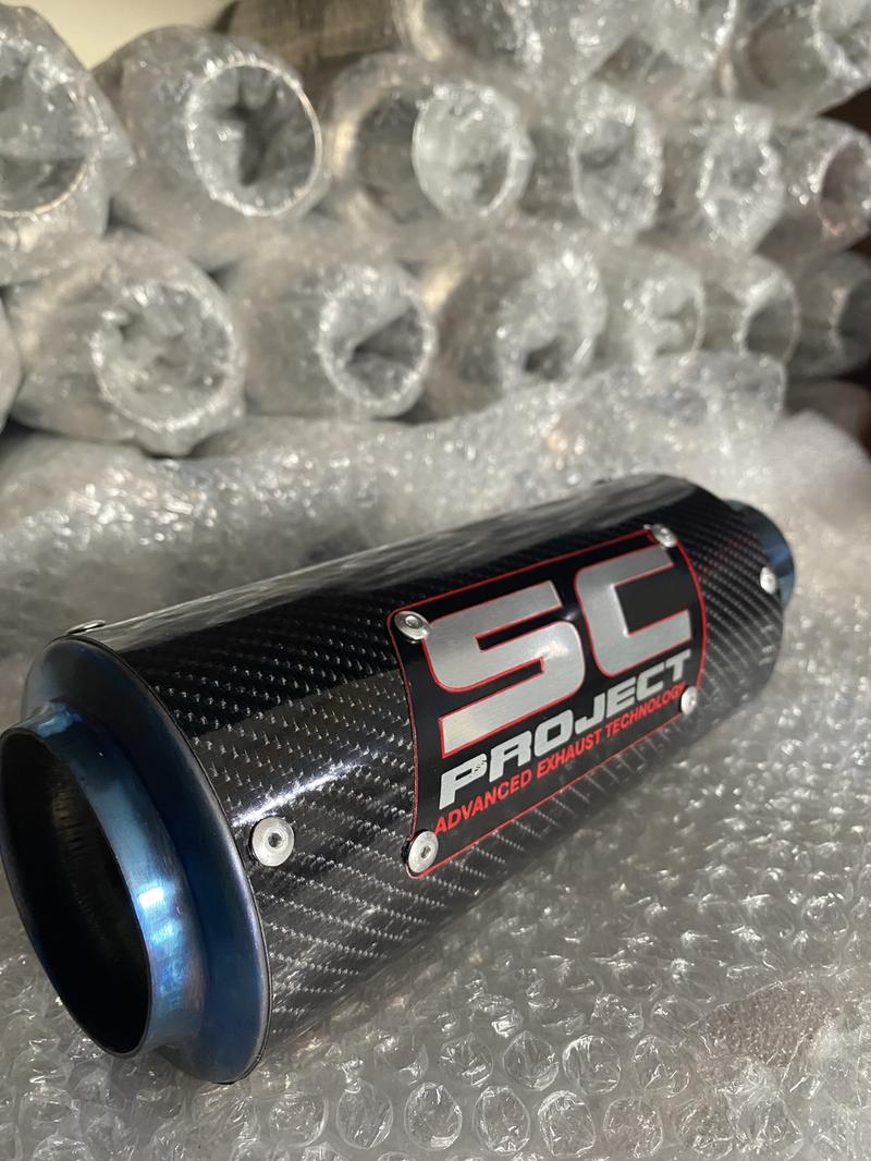 Product Introduction of Knalpot sc procejt blue carbon fulset untuk Montor vixion cbr150 new cbr 150 old Byson Xsr Sonic Jupiter mx satria fu mx king dll 1