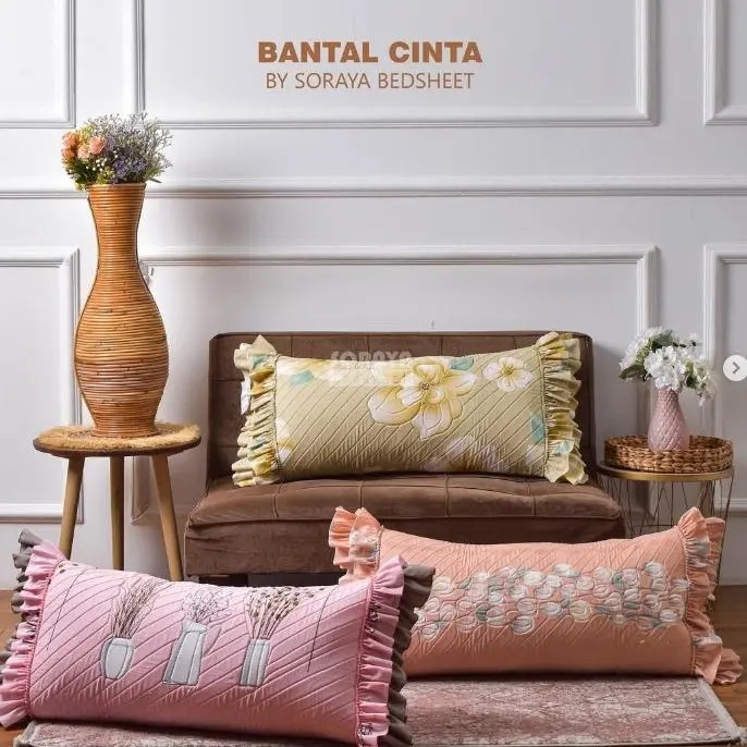 Soraya Bedsheet Sarung Bantal Cinta - sarung bantal kepala 0