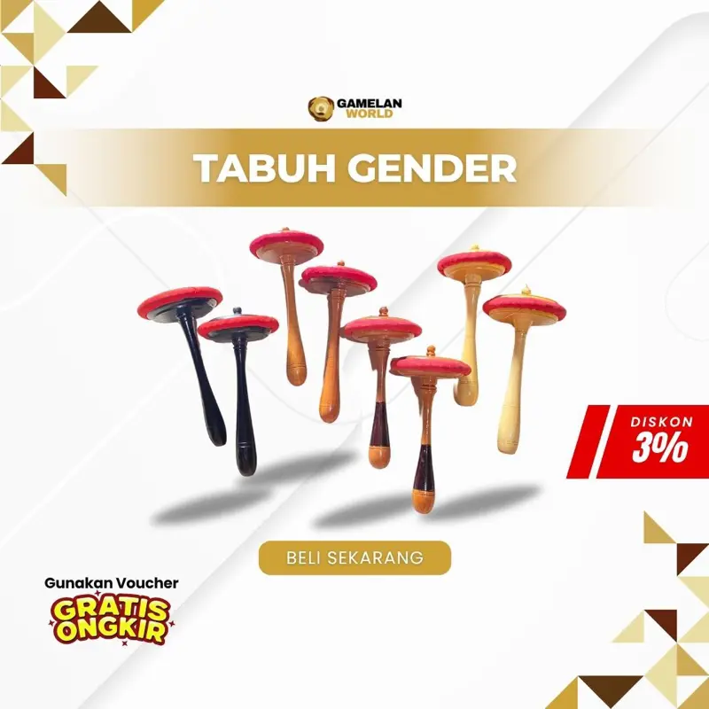 Tabuh Gender Barung dan Panerus/ Alat Pukul Gender / Tabuh Gamelan / Alat Pukul Gamelan