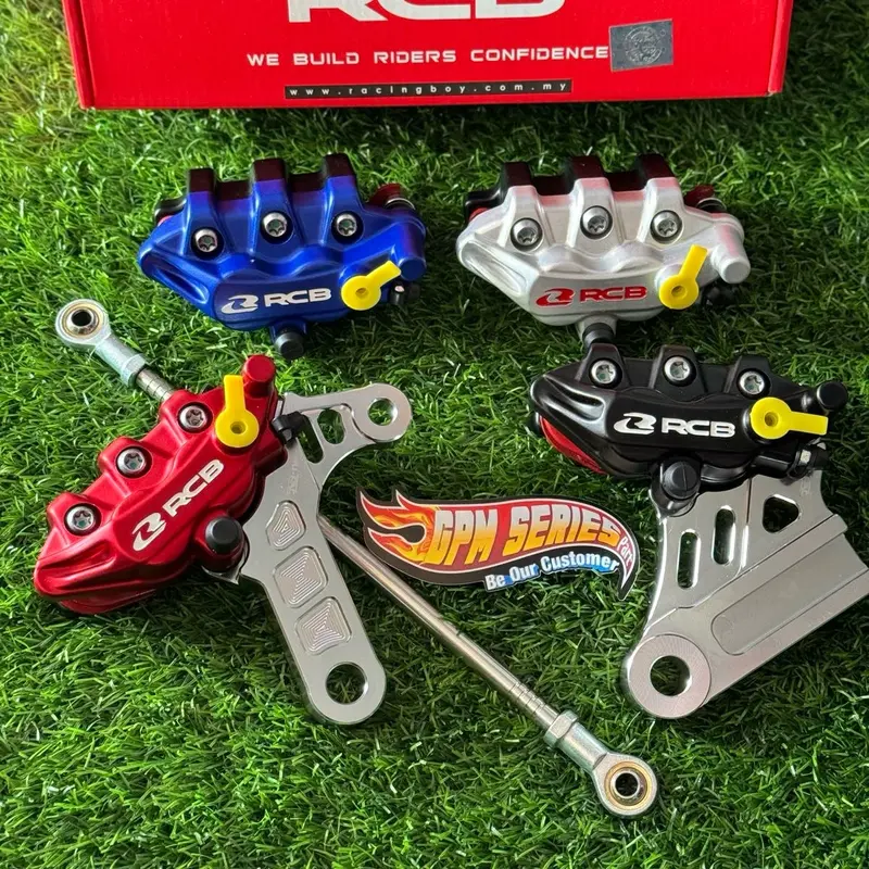 Pengereman Kaliper belakang ninja R SS RR ZX M OLD 150 RCB RACING BOY S series set breket cnc dan stanhub stanlis pnp piringan disk cakram 220mm Motorcycle 1