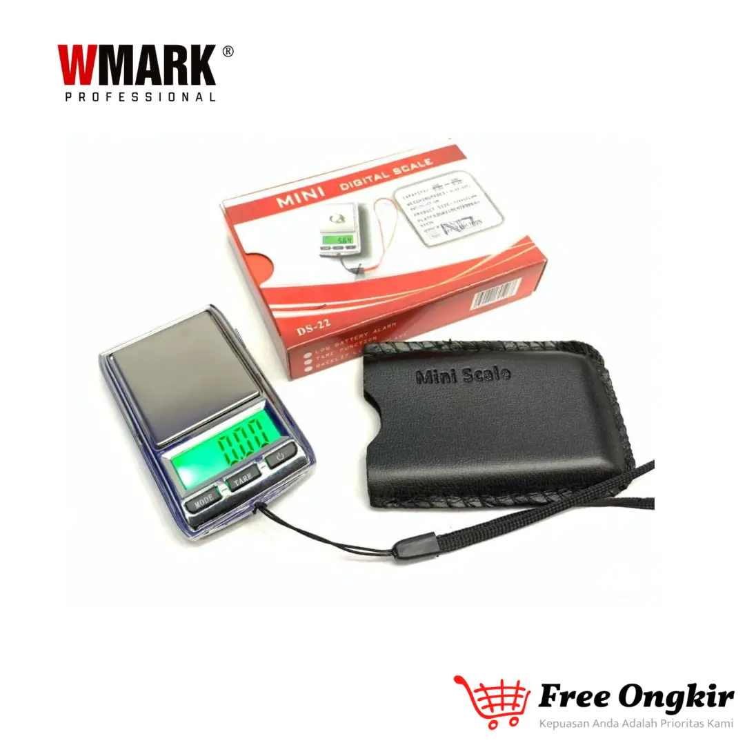Timbangan Emas Berlian Batu Akik Perhiasan Digital Gold Pocket Scale DS-22 0,01 - 200 Gram