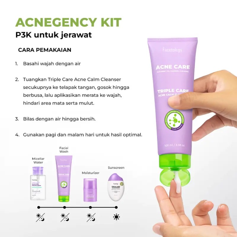 FACETOLOGY Facial Gel Cleanser Real Oat & Acne Calm - Sabun Cuci Muka 7