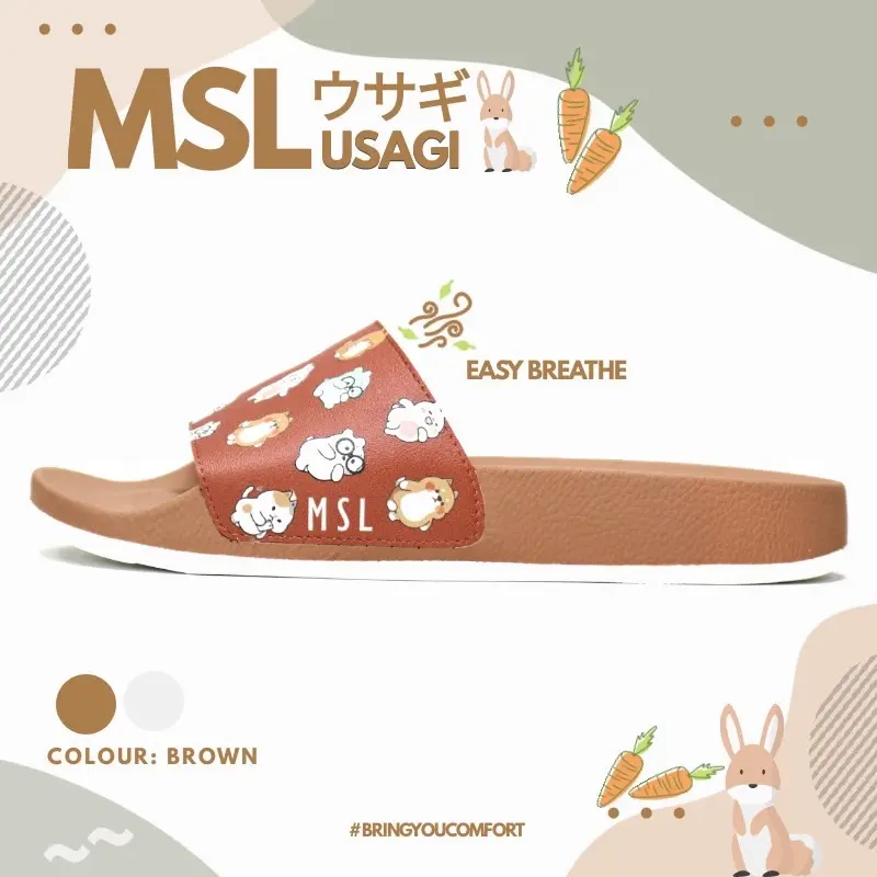 SANDAL WANITA KIDS SLIDE DENGAN ANTI SLIP MSL USAGI 3