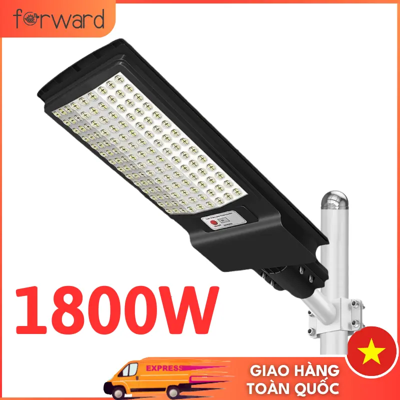 Đèn đường năng lượng mặt trời, 1800W, với cảm biến chuyển động, không thấm nước, đèn sân vườn năng lượng mặt trời, không cần điện và dây điện 0
