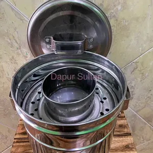 Dandang Bakso 18 Mungil Stainless Panci Kitchenware Dapur Sultan untuk Memasak Bakso dan Makanan Lainnya