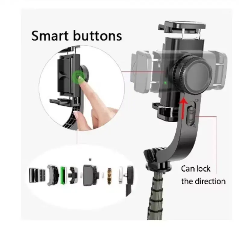 STABLE TRIPOD L08 SELFI STICK TONGSIS Aluminium Bluetooth Remote Kamera Stabilizer Ponsel Panjang 3