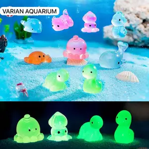 MAINAN PAJANGAN BONEKA MINI GLOW IN DARK VARIAN AQUARIUM IKAN  LAUTAN 11MOTIF UKURAN 2CM AN BISA BERCAHYA DALAM GELAP