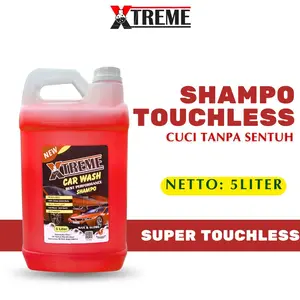 Touchless Shampoo 5 LITER, Sampo Sabun Cuci Motor, Mobil Kendaraan Pembersih Bodi Xtra Foam Wash & Wax pH Balanced Netral shampoo