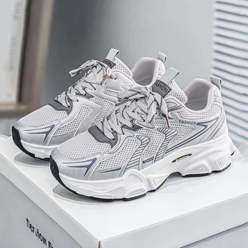 Giày sneaker nam LAKINTA giày thể thao lưới thoáng khí đế cao lót êm LKT30