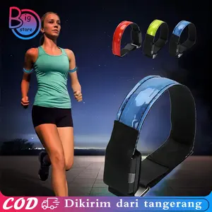 Isi 2pcs Night Running Belt Led Armband Olahraga Safety Running Armband Sport Arm Band Runing Belt