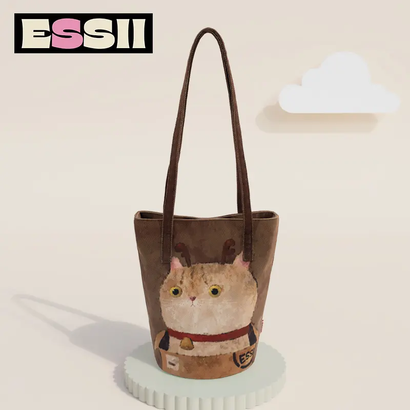 Original illustration express a cat backpack
