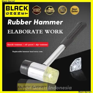 PALU KARET Alat Bantu Pasang Ubin Lantai Keramik Granit Marmer Vinyl SPC Parkit Aman  RUBBER HAMMER 25MM 40MM