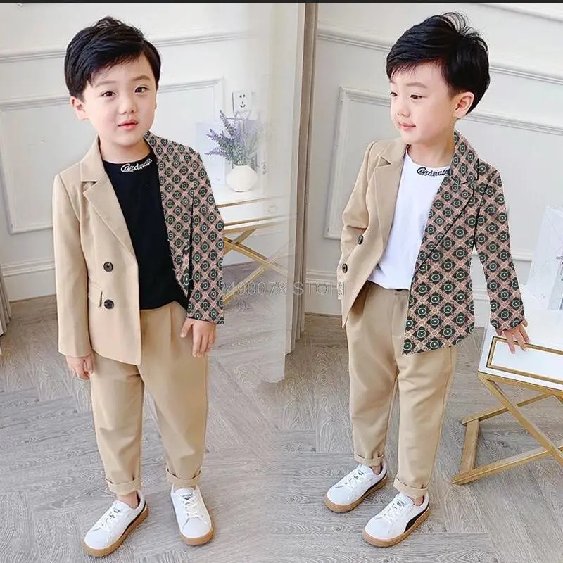 [set carda OT] setelan anak laki laki baju jas blazer celana katun stretch