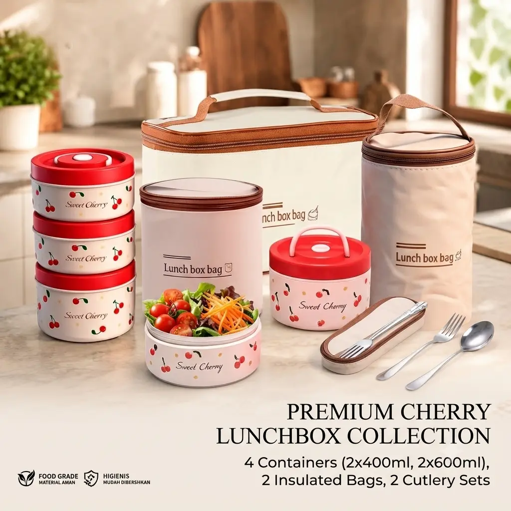 ALLIANCE Lunch Box Stainless Steel Bento Box Set Kotak Makan Siang Portabel Anti Bocor dengan Segel & Penjagaan Segar, Cocok untuk Pelajar & Pekerja Kantor, Kapasitas Besar 600ml & 400ml, Bahan Baja Tahan Karat 304, Peralatan Makan Include Sendok & Sumpit