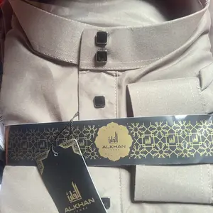 ALKHAN Jubah Ziyan Gamis Pria Muslim Lengan Manset Premium ALKHAN JUBAH Dewasa Hitam Panjang Katun Toyobo Kualitas Terjamin Desain Praktis Zipper Bawah