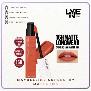 MAYBELLINE Superstay Matte Ink Liquid Long Lasting Waterproof Matte Lipstick Lipcream Berry Red Bibir