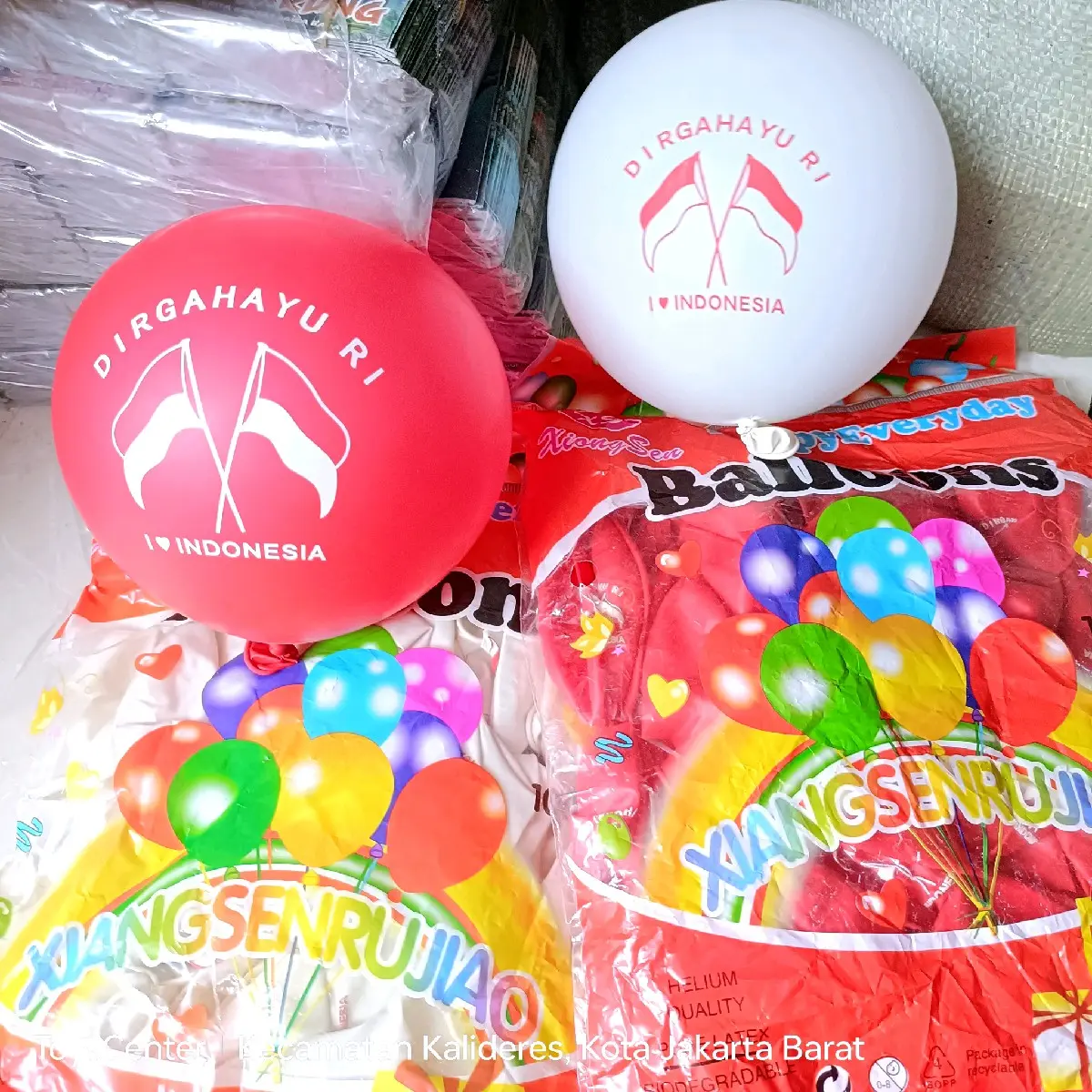 100Pcs Balon merah putih / Dirgahayu Republik Indonesia