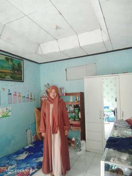 Product Review of ZARQA - Luna Gamis 2 | Abaya gamis sisesa Two Tone List Bisban Polos Muslim Turki Dewasa Remaja Lebaran terbaru 2025 Crinkle Mewah Maxi abaya santri Airflow Simple from n**n 0