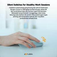 Gambar Mouse Office DA Rubix M101 Wireless 2.4GHz Silent Click Lightweight Ergonomis - Black dari hans computer Kota Administrasi Jakarta Pusat 4 Tokopedia