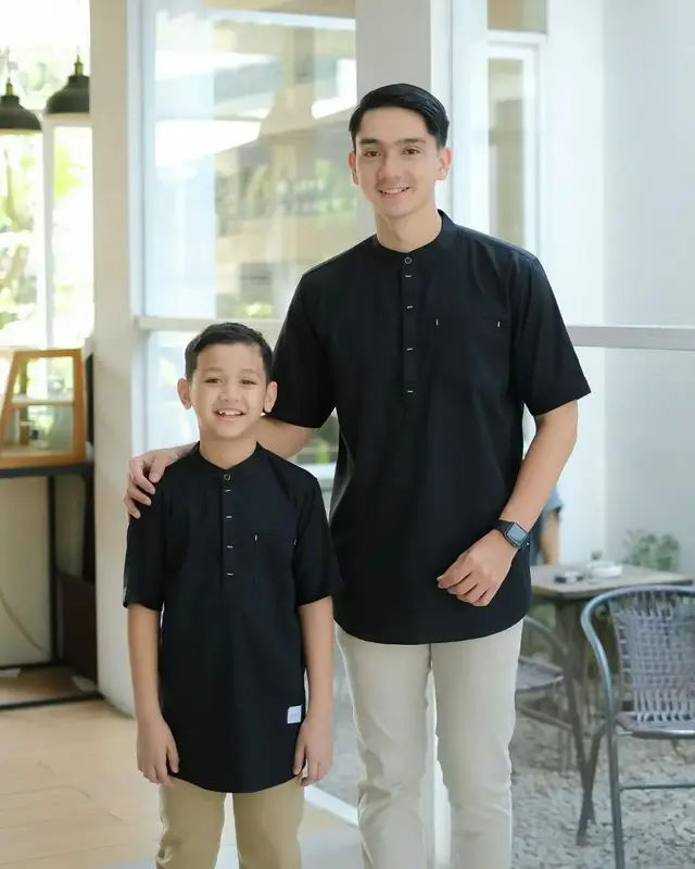 Baju Muslim Koko Kurta Lengan Pendek Terbaru Walid Katun Premium Couple Anak Ayah Terlaris Terviral Dewasa Kain Lembut Variasi Pria Panjang Setelan Linen 1
