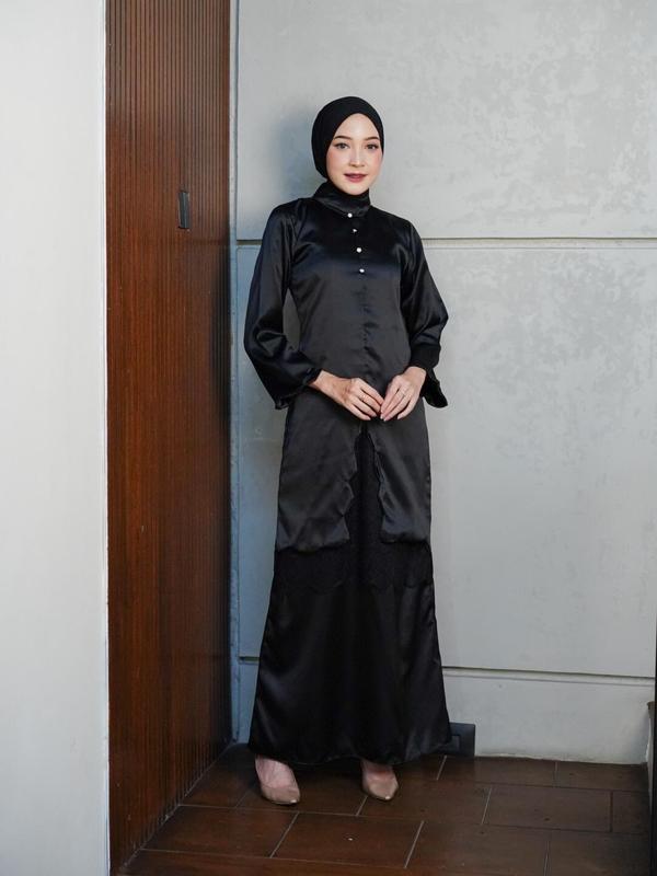 Kalista Dress / Dress kondangan / Bahan Satin Roberto Cavalli 5