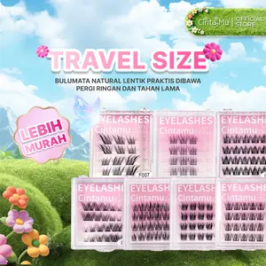 CINTAMU Bulumata Ekstens Small Bulumata Palsu Natural Lentik Panjang Untuk Pesta Acara Formal - Korean Douyin Look Dapat Di Pakai Berkali-Kali Ukuran 10 - 14 mm Eyelash Extension Cintamu