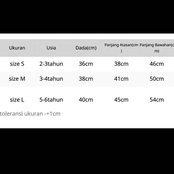 setelan baju anak perempuan import korean style usia 2 - 6 tahun Katun 3