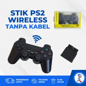 Stik Wireless PS2 Warna Hitam