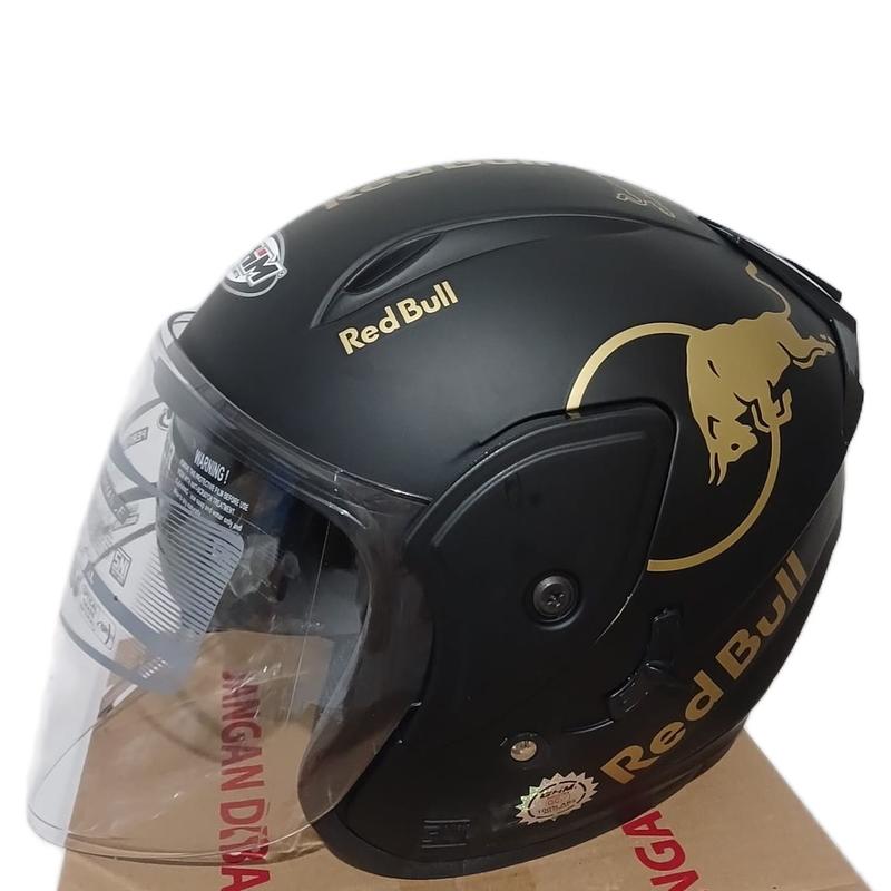 Helm Dewasa GHM Double Visor Revo Redbulls SNI Terlaris Termurah 0