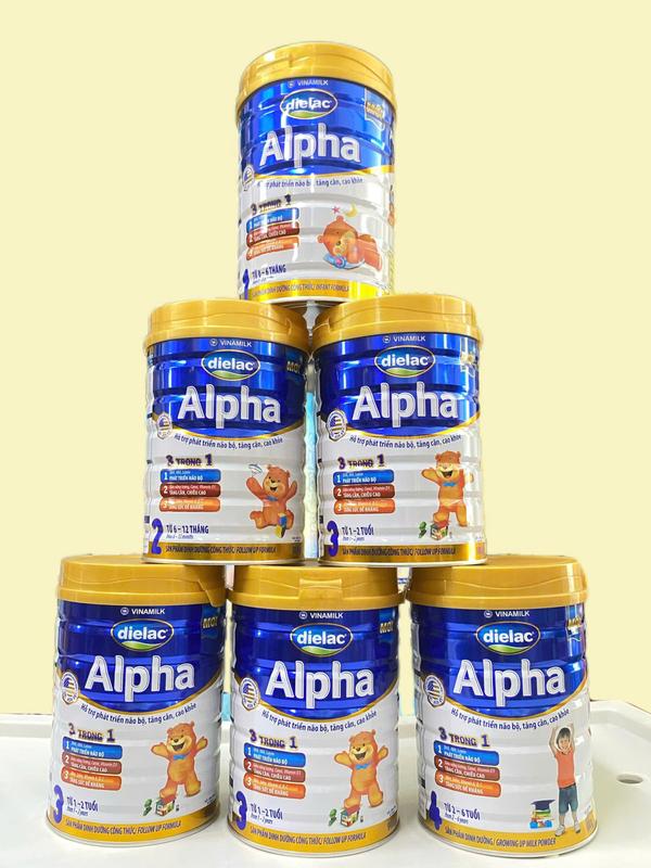  Vinamilk Dielac Alpha Công Thức 3 Trong 1 900g & 1,5kg - Sữa Bột Hỗ Trợ Phát Triển Toàn Diện Cho Trẻ Từ 1-2 Tuổi 