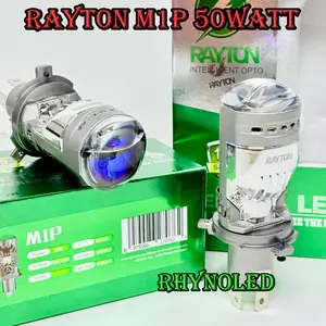 ORIGINAL RTD RAYTON MINI LED H4 M1P DOUBLE HIGH BEAM 50 WATT BLUELENS MOTOR MOBIL CAHAYA BILED MATRIX ORI