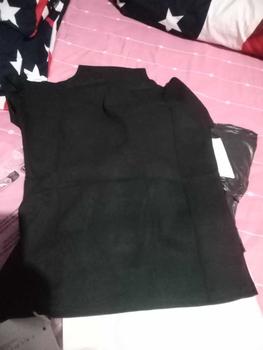 Product Review of Kaus Kerah Tinggi Berusuk Coklat Muda Retro Kaus Pendek Ketat Modis Gaya Korea Atasan Wanita Baru Baju Jersey from R**e 0