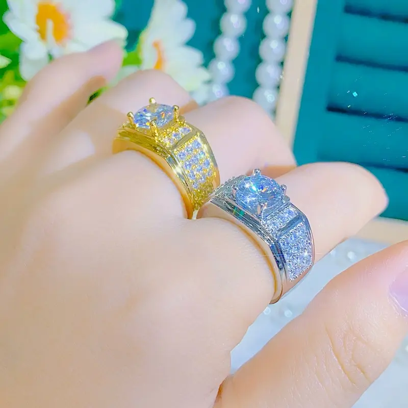 Trang Sức GG G00 - Nhẫn Nam Đính Đá Sang Trọng 2