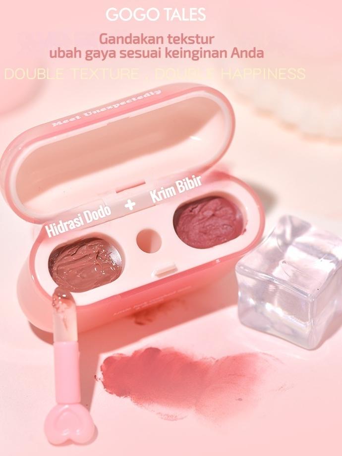 Product Introduction of gogo tales AirPods Lipstik Cloud Sense Duplex Lip Glaze Dual Colour Lip Glaze Headphone Lip Glaze GT621 10