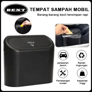 Tempat Sampah Mobil / Tong Sampah Mobil Mini Universal Car Trash Can Organizer Mobil