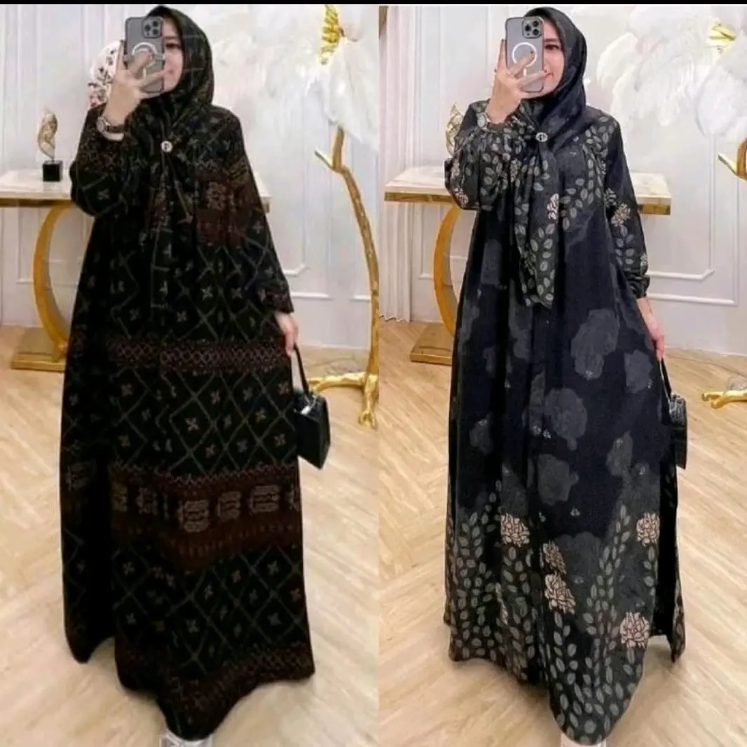 GAMIS SET HIJAB RAYON PREMIUM // GAMIS TERLARIS ETNIK // GAMIS TERBARU 20248